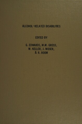 Cover of Alcohol-related Disabilities