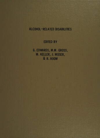 Book cover for Alcohol-related Disabilities