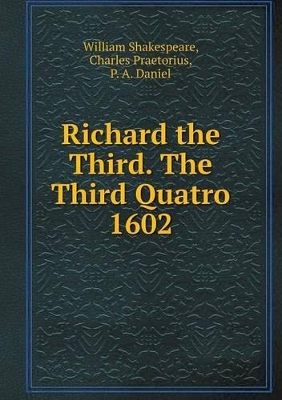 Book cover for Richard the Third. The Third Quatro 1602