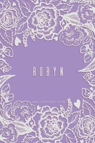 Cover of Robyn. Lavender Purple Journal, Dot Grid