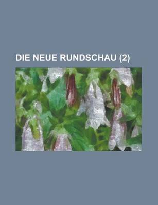 Book cover for Die Neue Rundschau (2 )