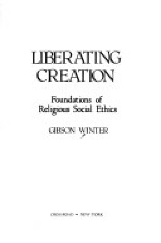 Cover of Liberating Creation