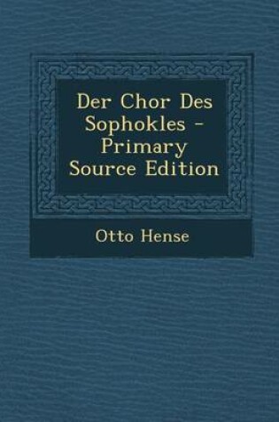 Cover of Der Chor Des Sophokles