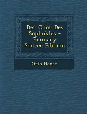 Book cover for Der Chor Des Sophokles