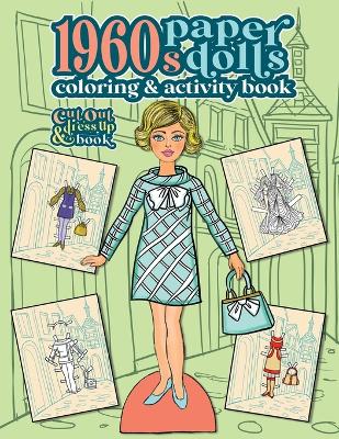 Book cover for 1960s Paper Dolls Coloring and Activity Book