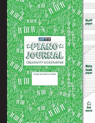 Book cover for Piano Journal and Creativity Kickstarter (Green)