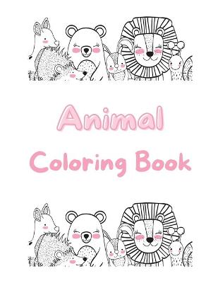 Book cover for Animal Coloring Book