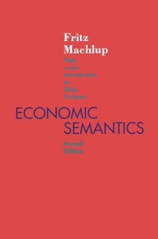 Cover of Economic Semantics