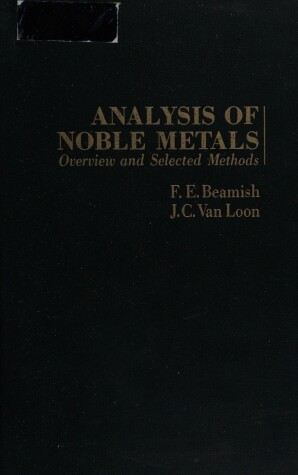 Book cover for Analysis of Noble Metals