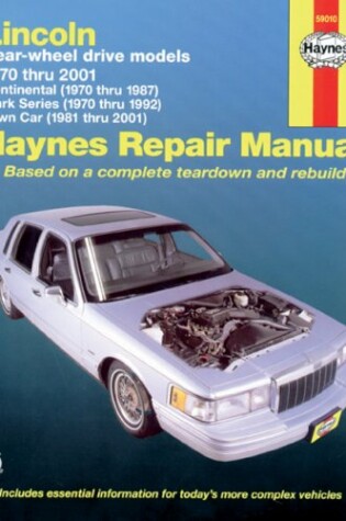 Cover of Lincoln Rear-wheel Drive Automotive Repair Manual