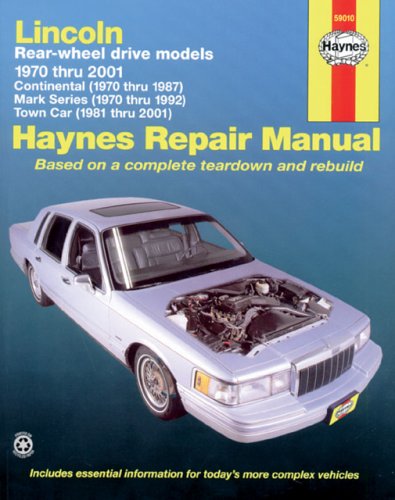 Cover of Lincoln Rear-wheel Drive Automotive Repair Manual