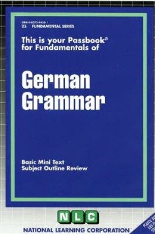 Cover of GERMAN GRAMMAR