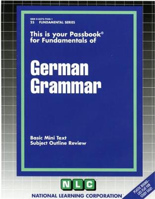 Book cover for GERMAN GRAMMAR