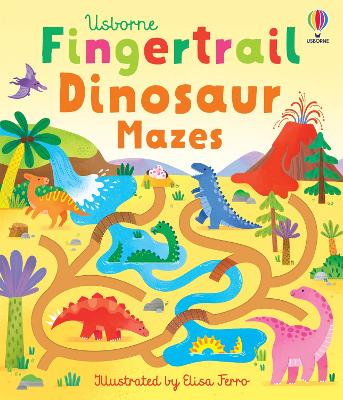 Book cover for Fingertrail Dinosaur Mazes
