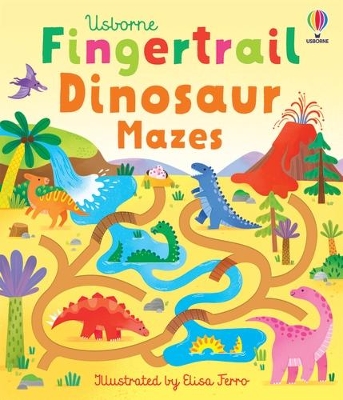 Book cover for Fingertrail Dinosaur Mazes