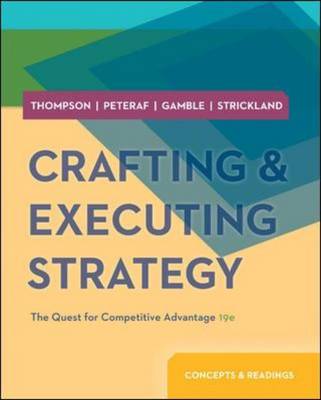 Book cover for Crafting and Executing Strategy: Concepts and Readings