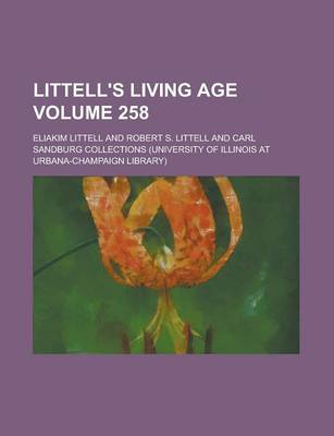 Book cover for Littell's Living Age Volume 258