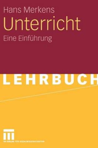 Cover of Unterricht