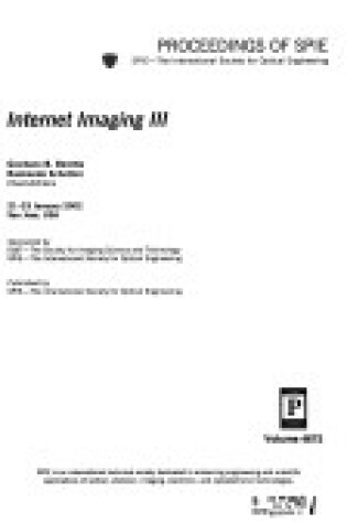 Cover of Internet Imaging III