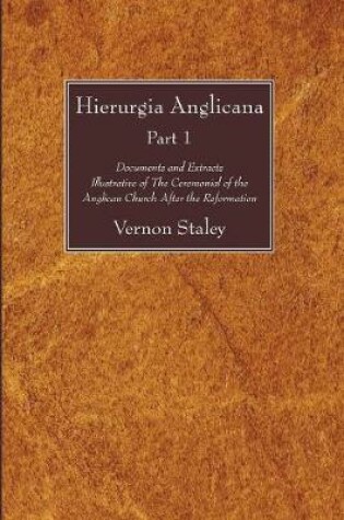 Cover of Hierurgia Anglicana, Part 1