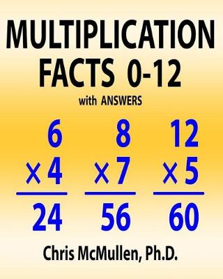 Book cover for Multiplication Facts 0-12 with Answers