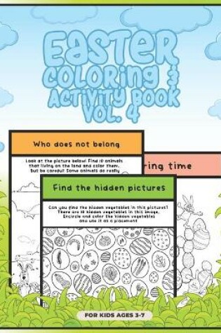 Cover of Easter coloring and activity book vol.4