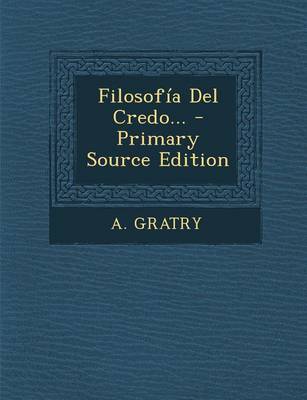 Book cover for Filosofia Del Credo...