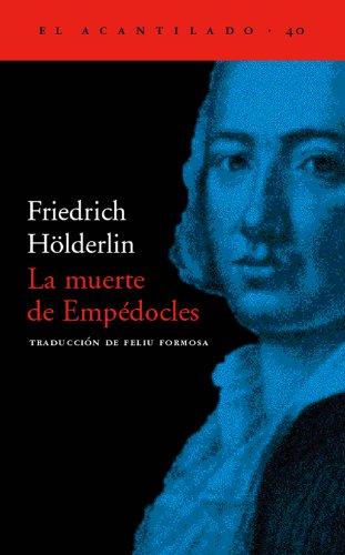 Book cover for La Muerte de Empedocles