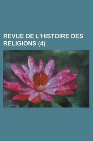 Cover of Revue de L'Histoire Des Religions (4)