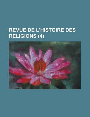 Book cover for Revue de L'Histoire Des Religions (4)