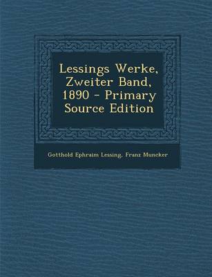 Book cover for Lessings Werke, Zweiter Band, 1890 - Primary Source Edition