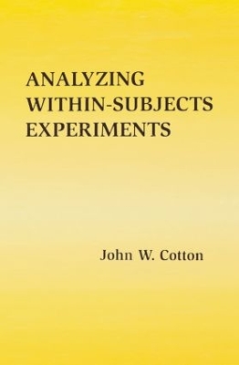 Book cover for Analyzing Within-subjects Experiments