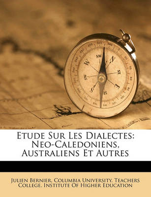 Book cover for Etude Sur Les Dialectes