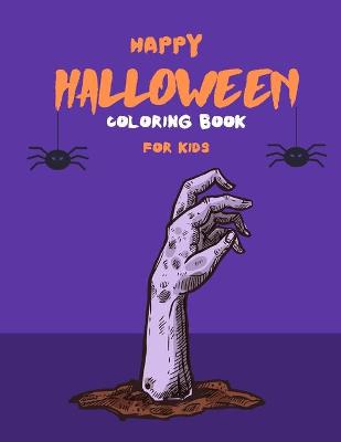 Book cover for Happy Halloween Coloring Book For Kids