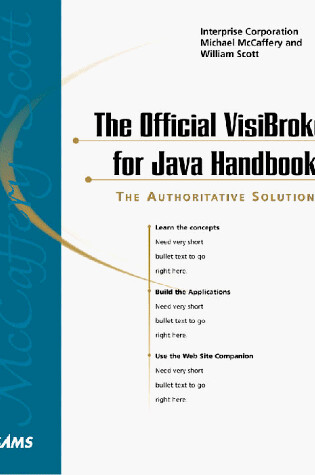 Cover of The Official VisiBroker for Java Handbook