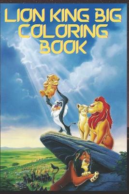 Book cover for lion king big coloring book