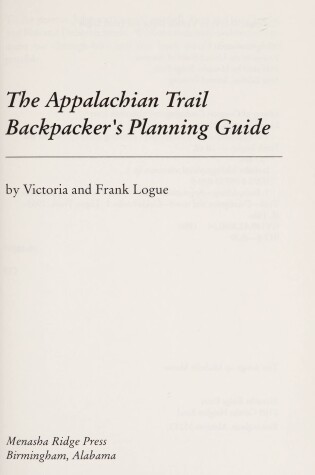 Cover of The Appalachian Trail Backpacker's Planning Guide