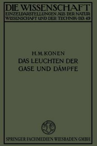 Cover of Das Leuchten der Gase und Dämpfe