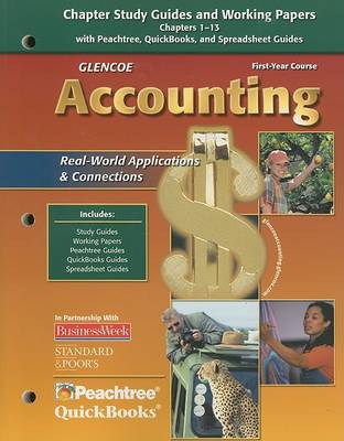 Book cover for Glencoe Accounting: Chapter Study Guides and Working Papers