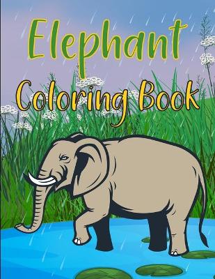 Book cover for Elephant Coloring Book