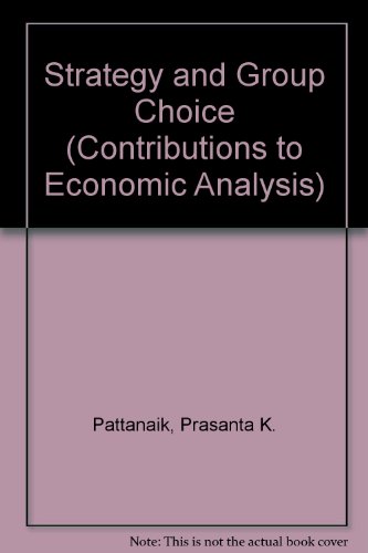 Book cover for Strategy and Group Choice