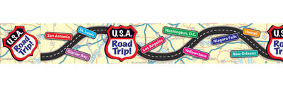 Book cover for USA Road Trip Borders with Corners