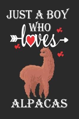 Book cover for Just a Boy Who Loves Alpacas