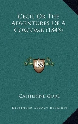 Book cover for Cecil or the Adventures of a Coxcomb (1845)