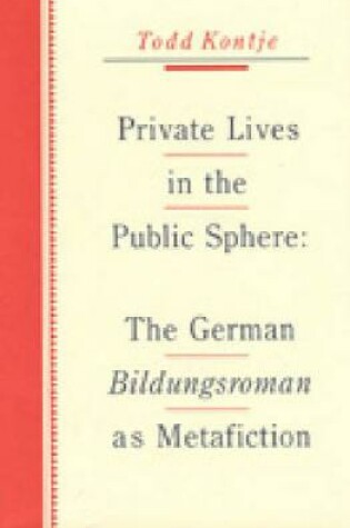 Cover of Private Lives in the Public Sphere