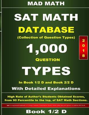 Book cover for 2018 New SAT Math Book 1-2 D Database