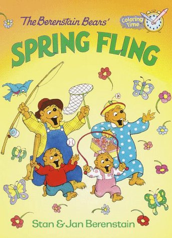 Book cover for Colouring Time: the Berenstain Bears' Spring Fling