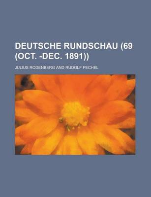 Book cover for Deutsche Rundschau (69 (Oct. -Dec. 1891))