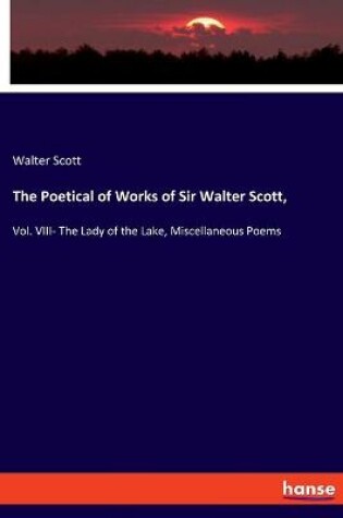 Cover of The Poetical of Works of Sir Walter Scott,