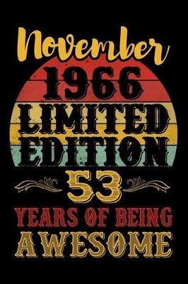 Book cover for November 1966 Limited Edition 53 Years Of Being Awesome